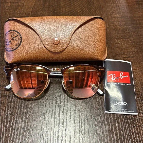 Ray-Ban Tortoise and Gold Sunglasses - Picture 2 of 5